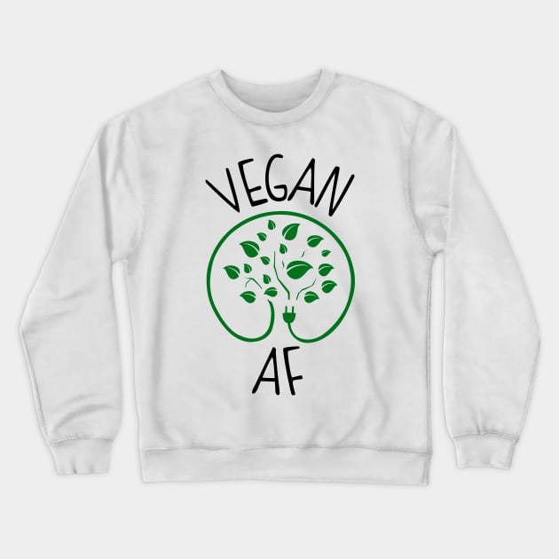 Vegan AF Crewneck Sweatshirt by KsuAnn